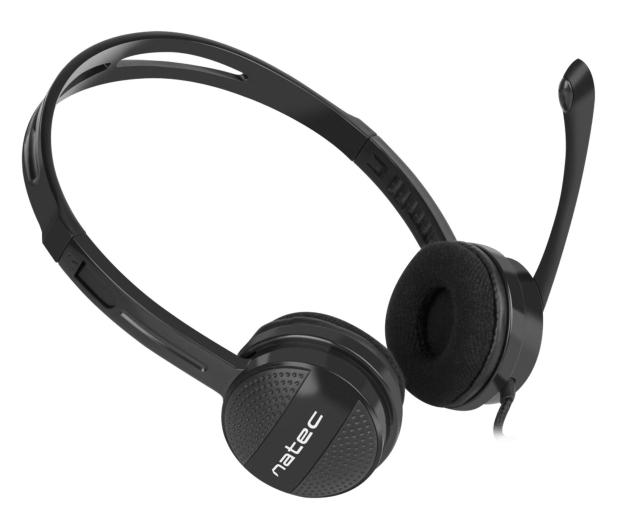 Natec SŁUCHAWKI NAUSZNE STEREO CANARY Z MIKROFONEM I REGULACJĄ GŁO - 1470231 - zdjęcie 2